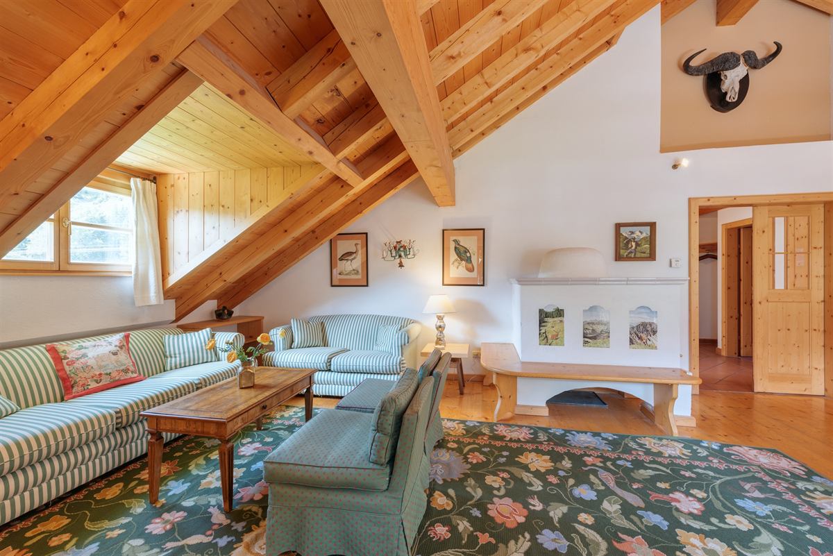 Chalet Windegg – living room of apartment 2